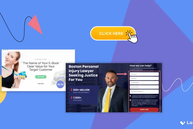 landing page components &ndash; article cover