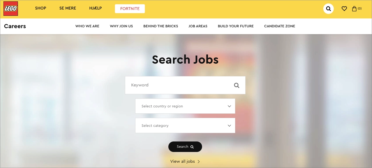 job searching functionality for job applicants