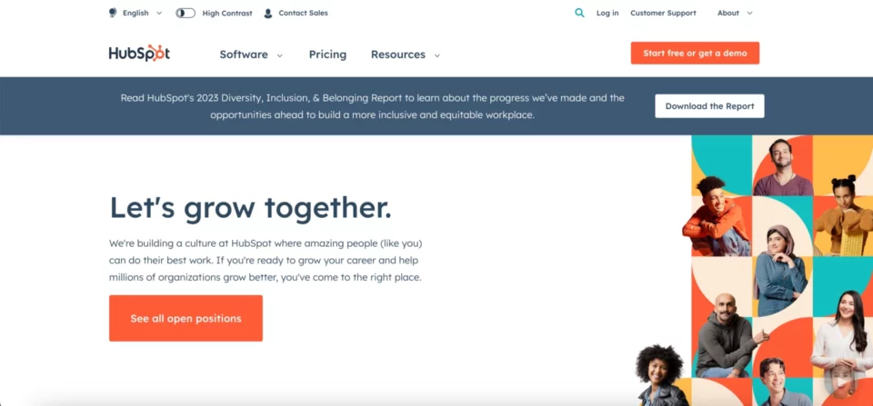 Hubspot career page