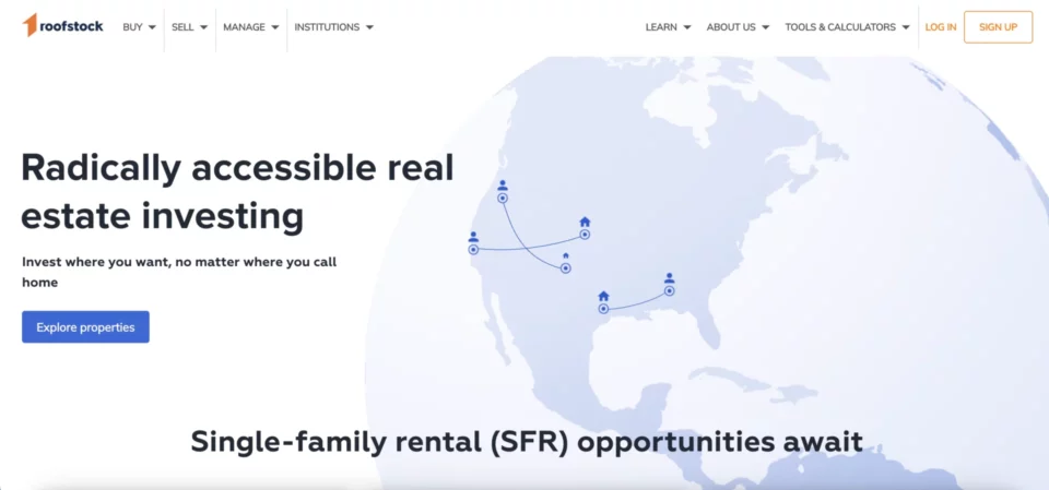 One of the best real estate landing page examples