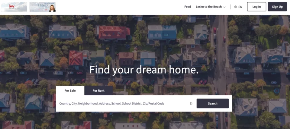 Real estate agents sometimes use dedicated landing pages like this one