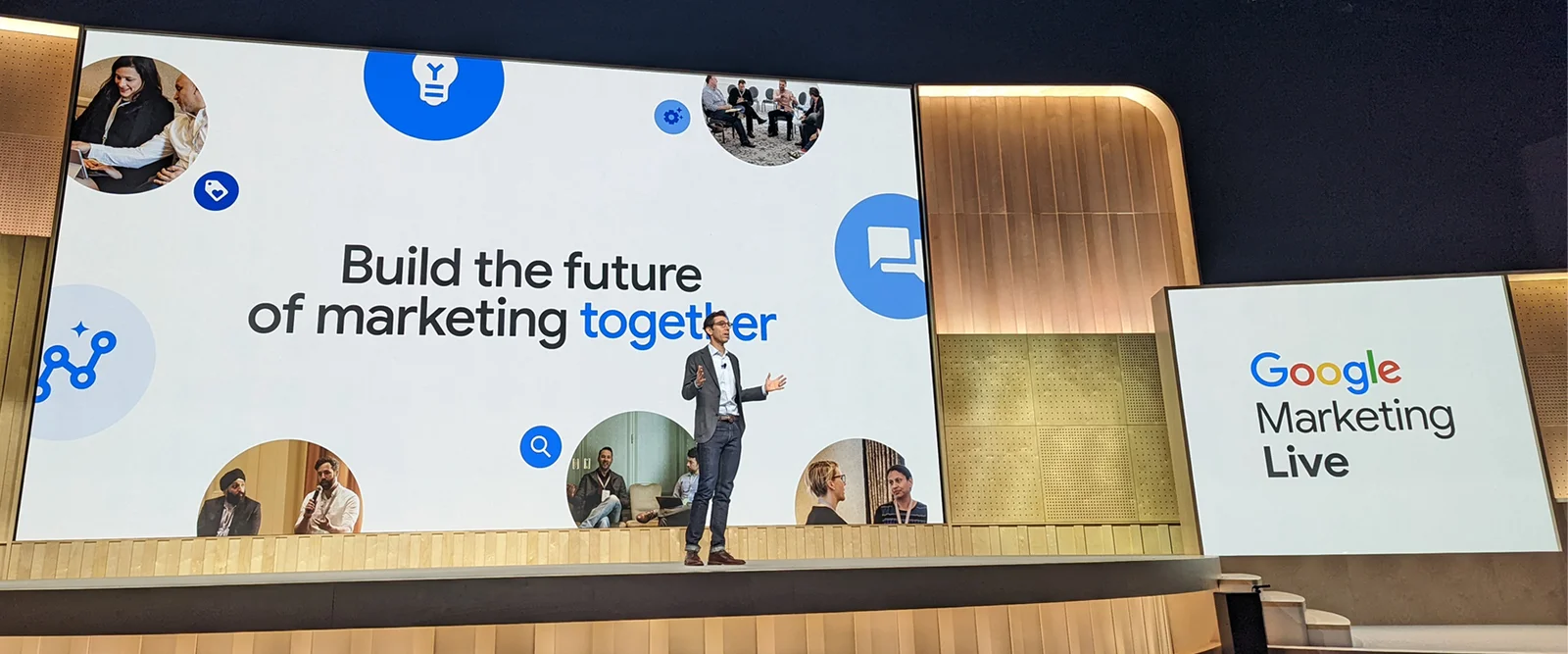 Google's UVP (proposta única de valor) expressa durante sua conferência de marketing.