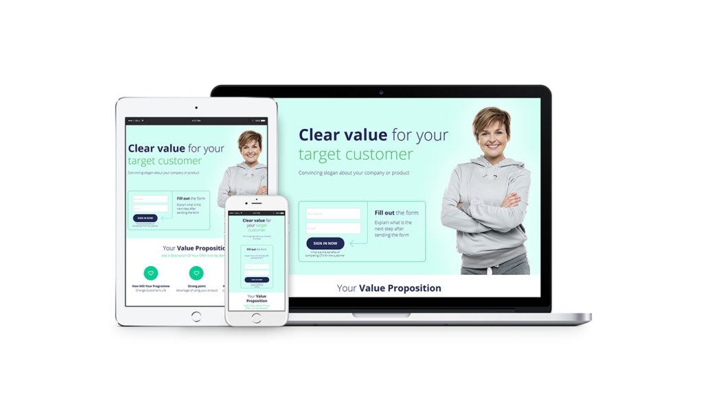 pierwszy landing page