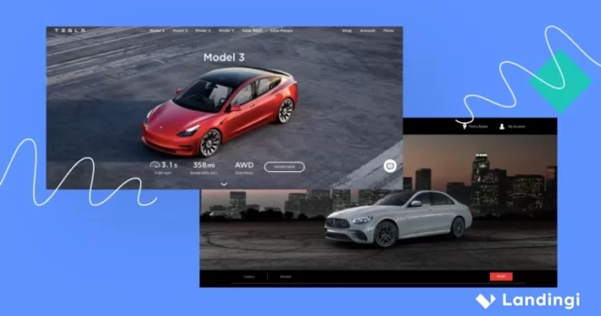 automotive landing pages