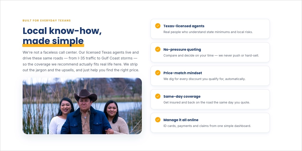 seguro landing page gerado no Lunar, Landingi