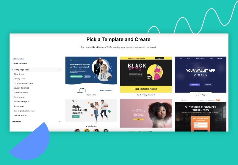 Landing page for agencies templates fully customizable