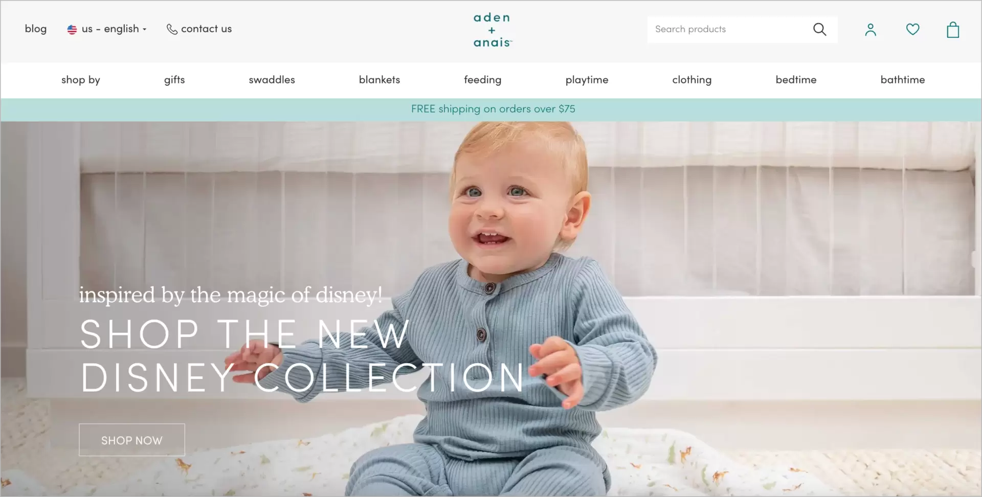 ecommerce site selling baby care products