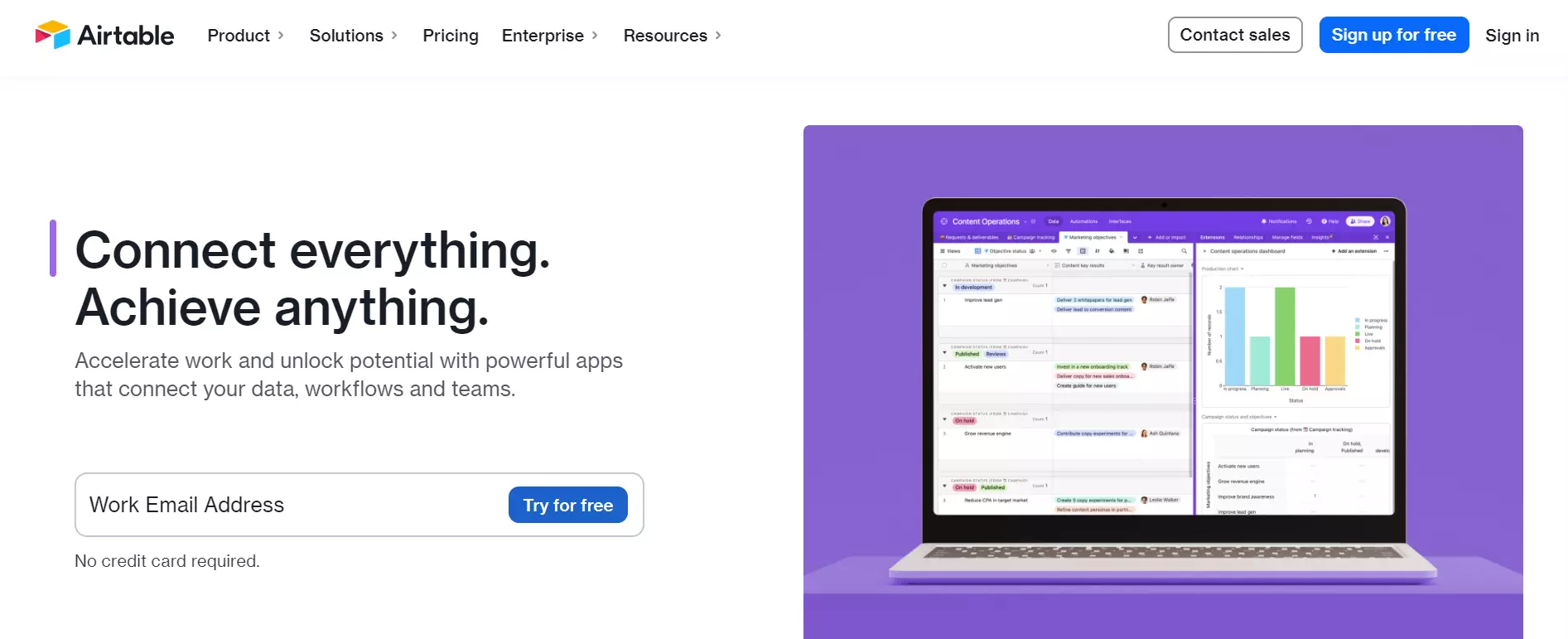 Airtable Landing Page