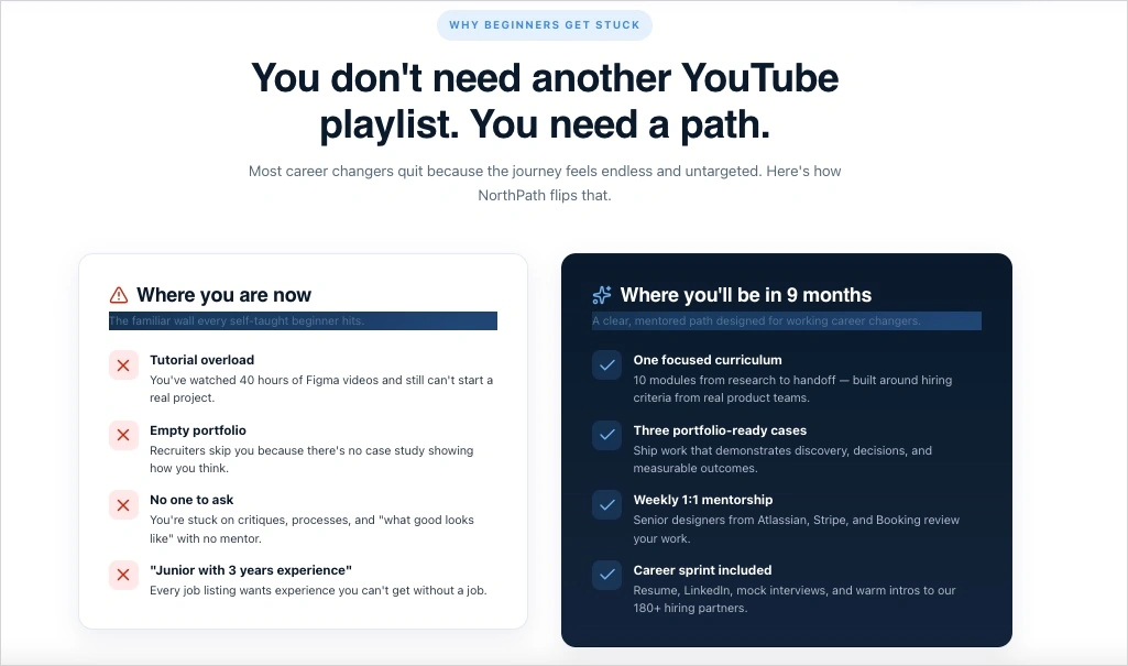 landing page generato in Lunar, Landingi