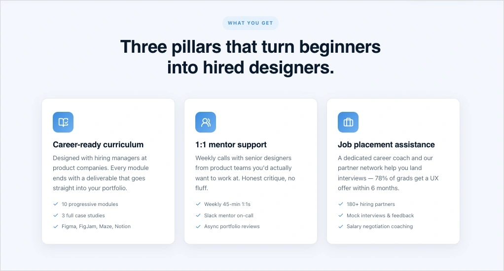 landing page generato in Lunar, Landingi