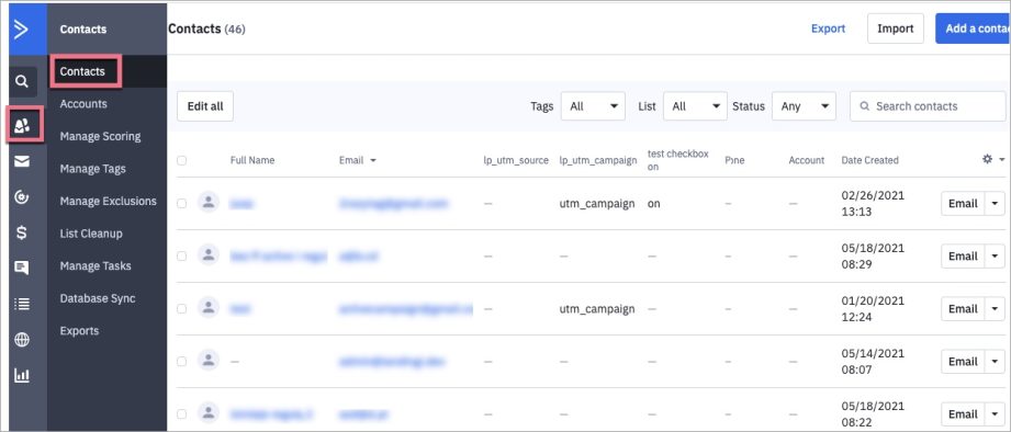 In-app ActiveCampaign integration | Help Center | Landingi