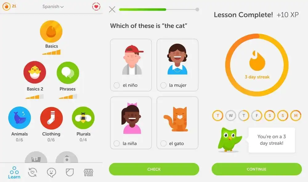 painel colorido de aplicativos de aprendizagem com ícones