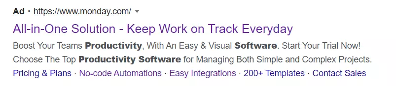 PPC landing page