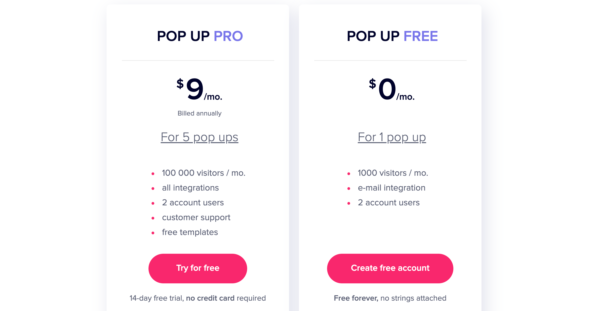 pop-up-maker-pricing