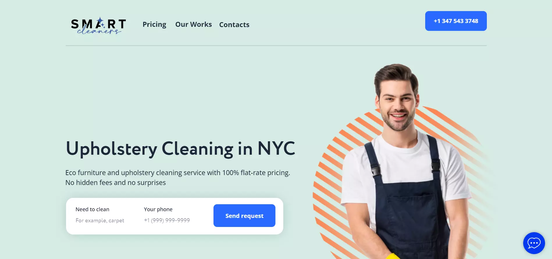 Smart Cleaners Landing Page