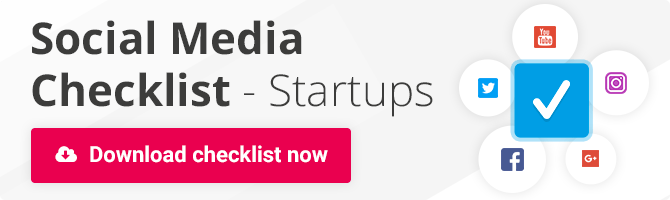 social media checklist for startups