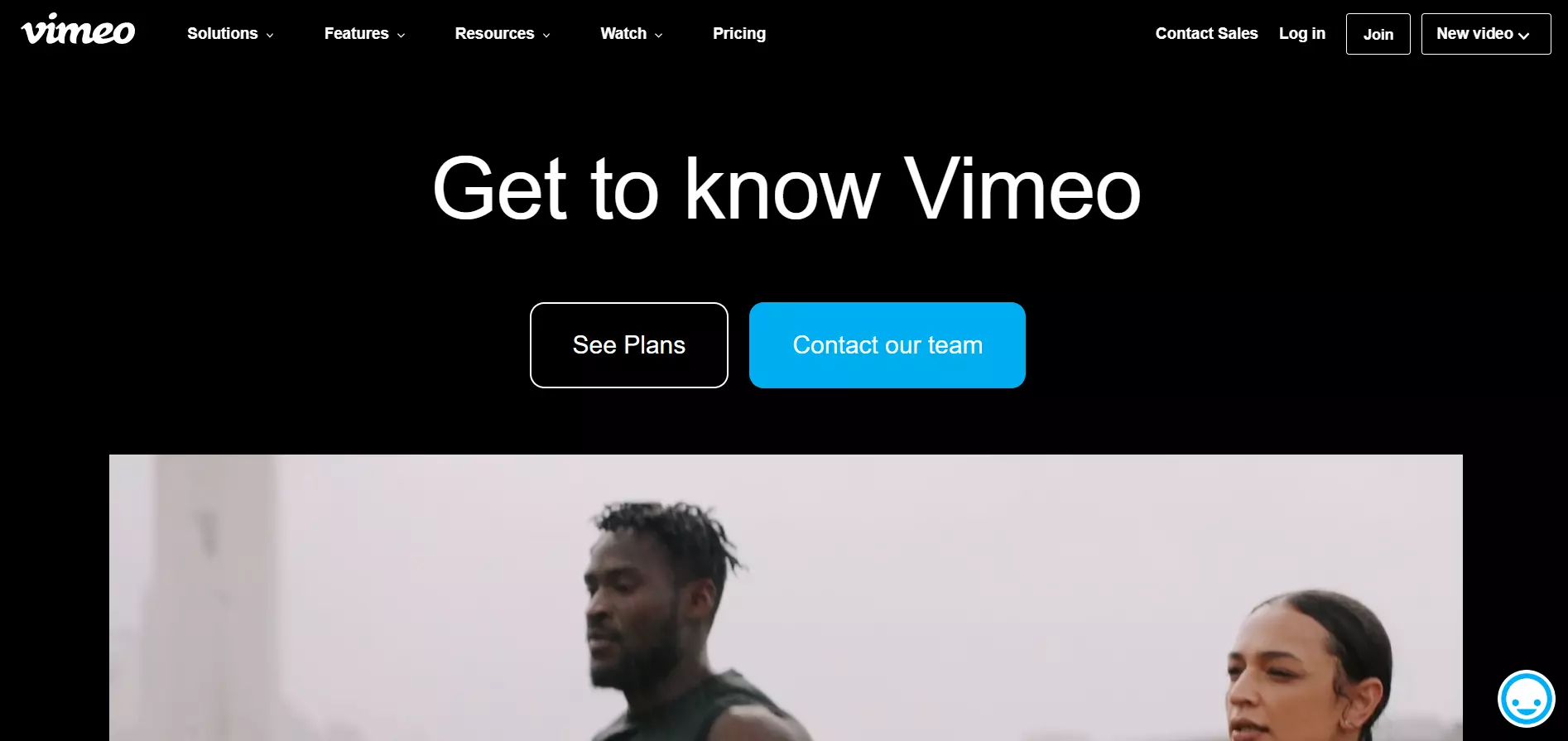 Vimeo Enterprise landing page