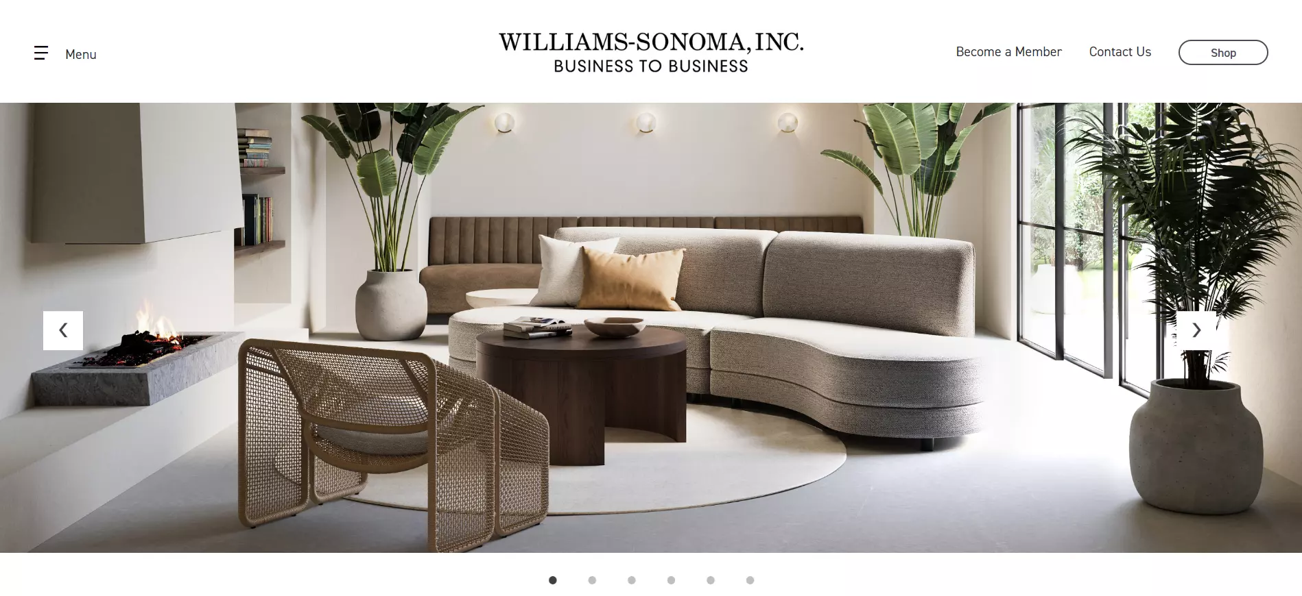 Williams Sonoma Inc Landing Page