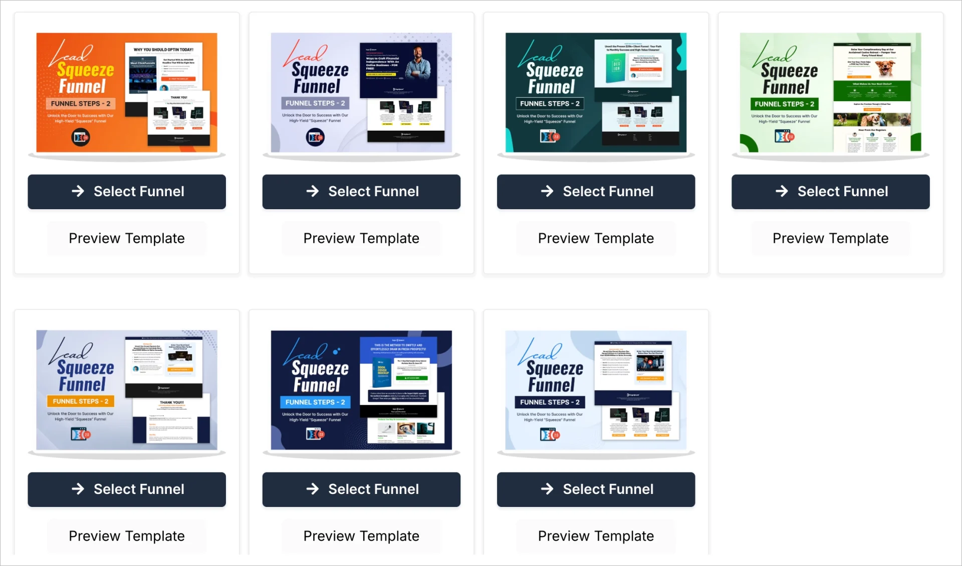 modelli in ClickFunnels