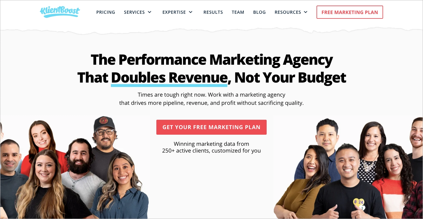 PPC landing page example