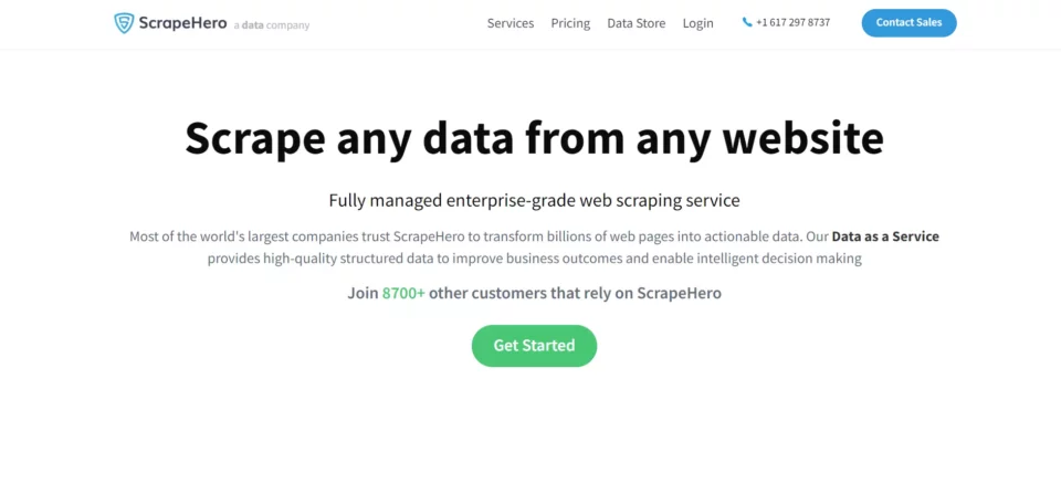 Platforma zbierająca dane ScrapeHero