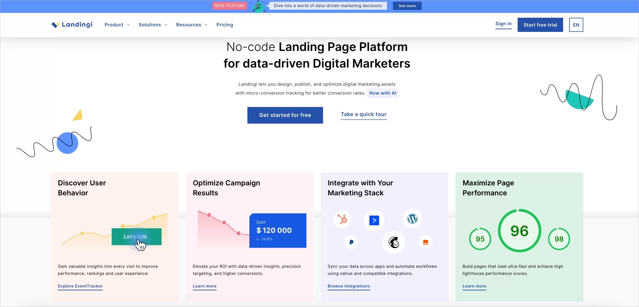 website tracking and building tool for digital marketers