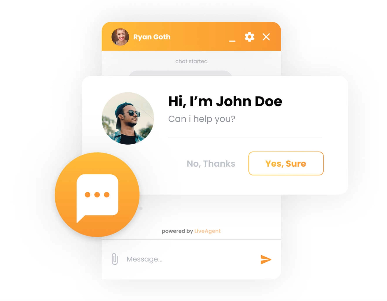 invitation in live chat apps
