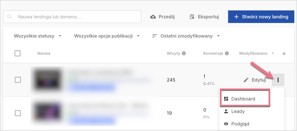 Jak korzystać z EventTracker w Landingi &ndash; krok 1