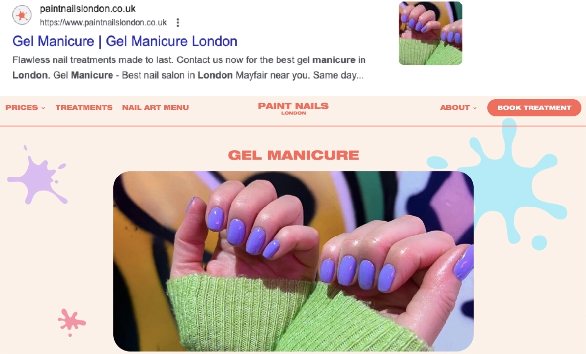 get manicure london website