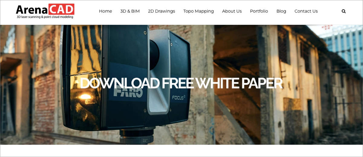 download white paper landing page example