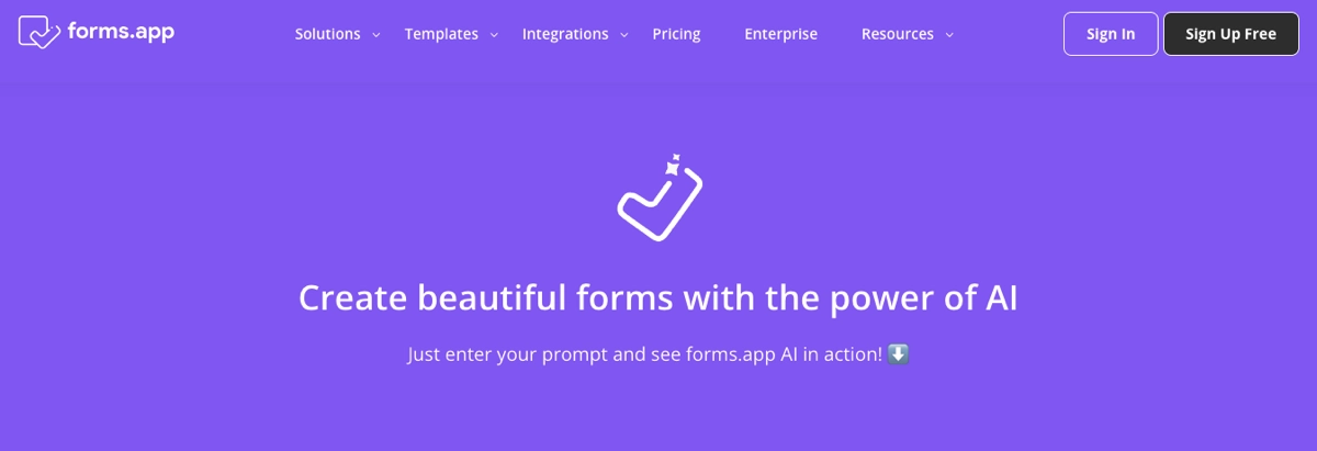 AI form generator Forms.app