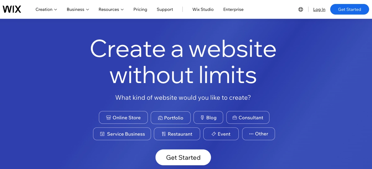 wix website creating platform