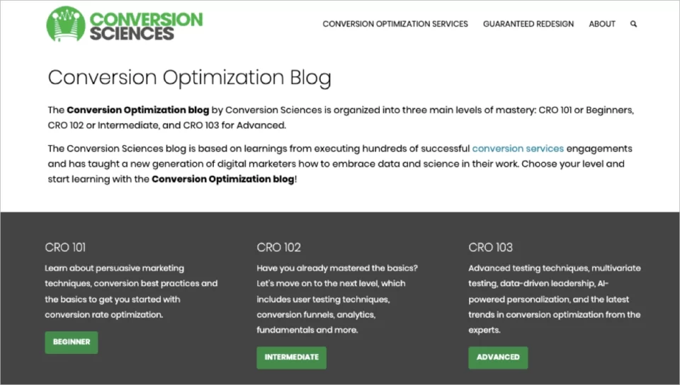 blog optimization CRO case study