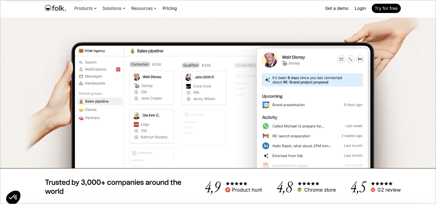 ejemplo creativo landing page