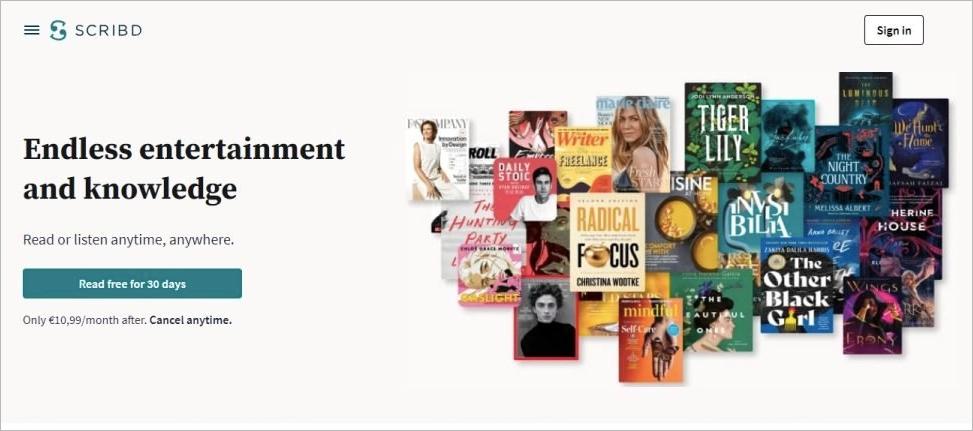 exemplo de click-through landing page