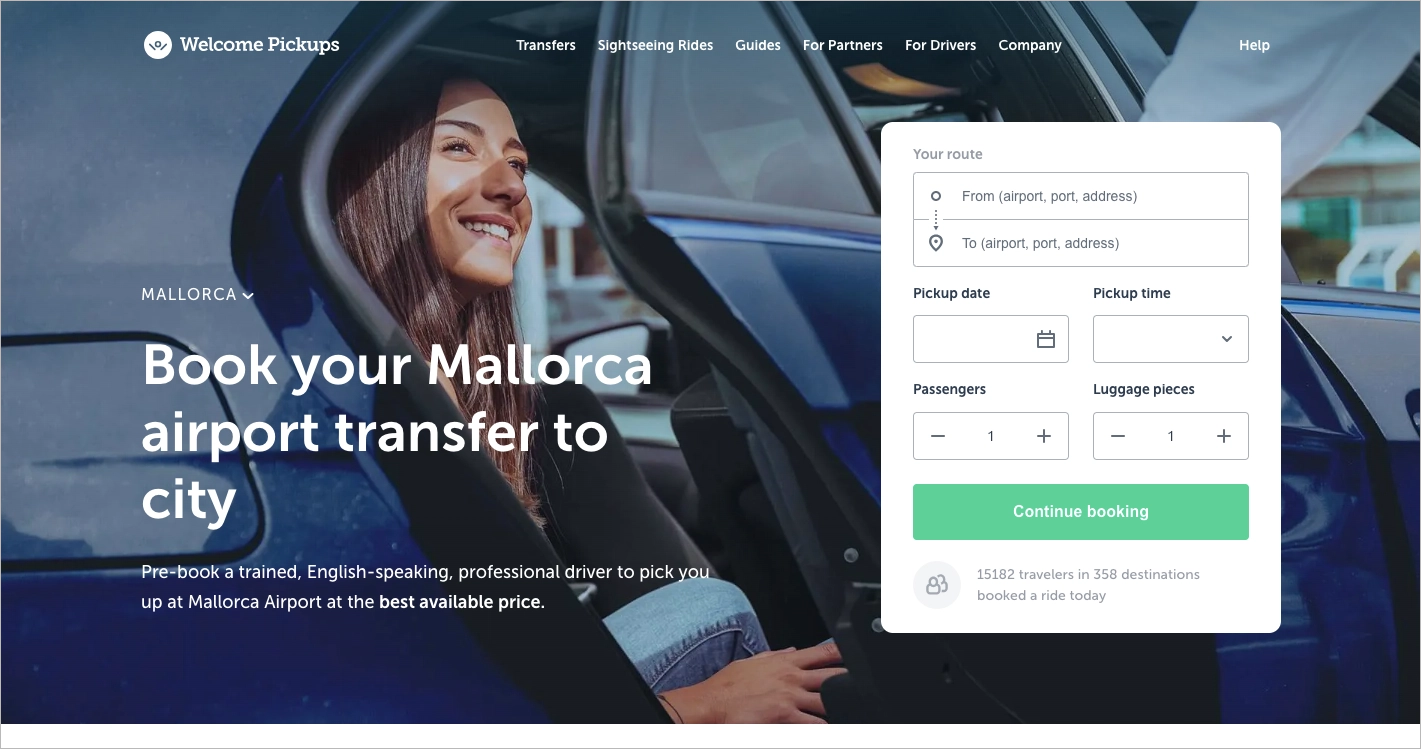 Abholdienst Landing Page