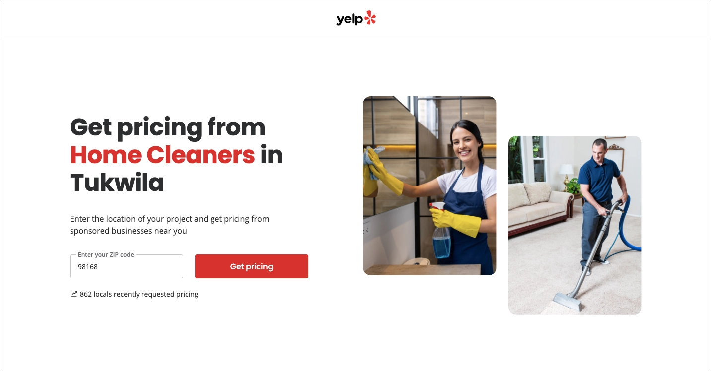 Einfache Landing Page Beispiele