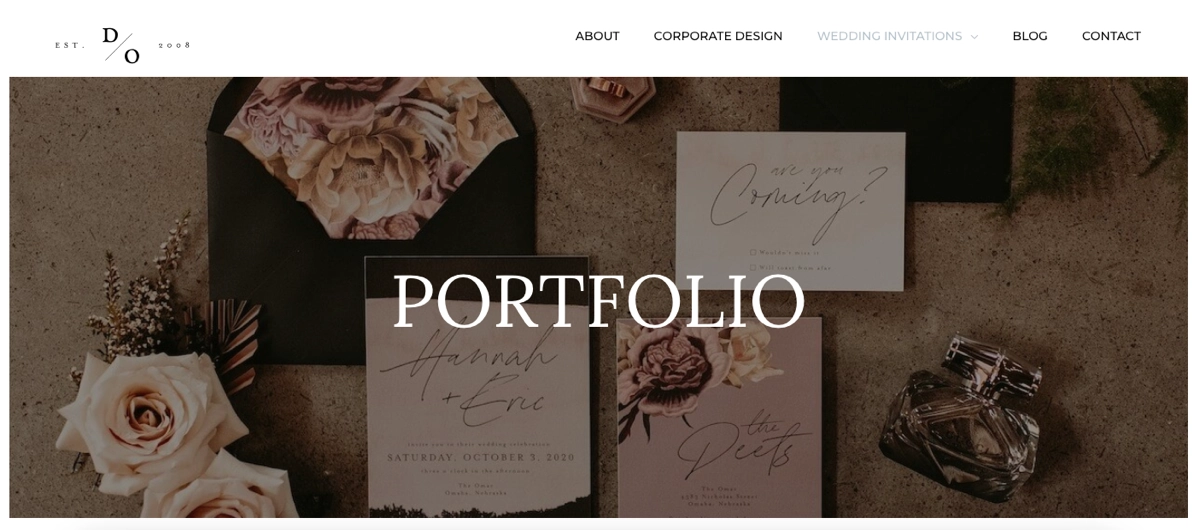 portfolio website with social proof elements