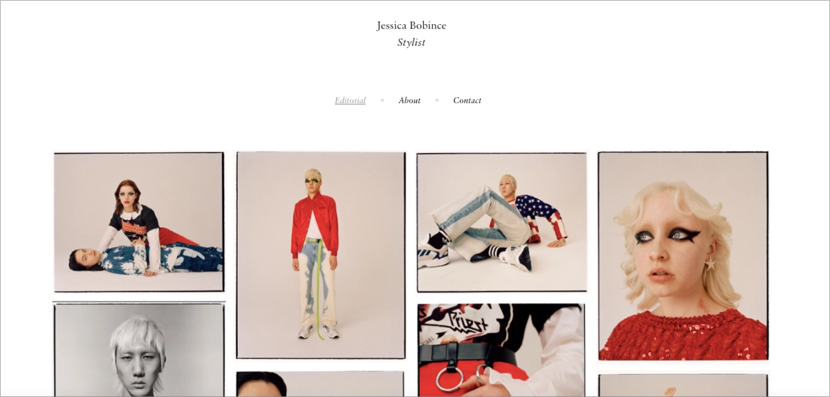 perfect personal portfolio page example