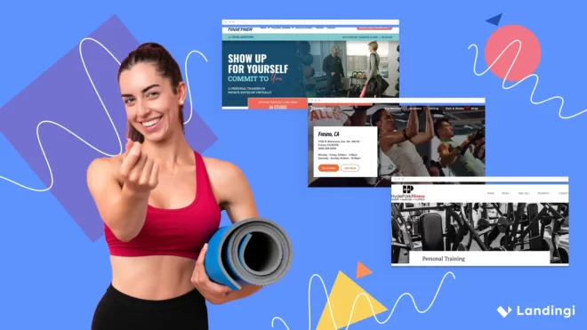 fitness landing pages