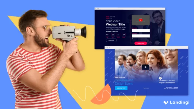 video landing page examples