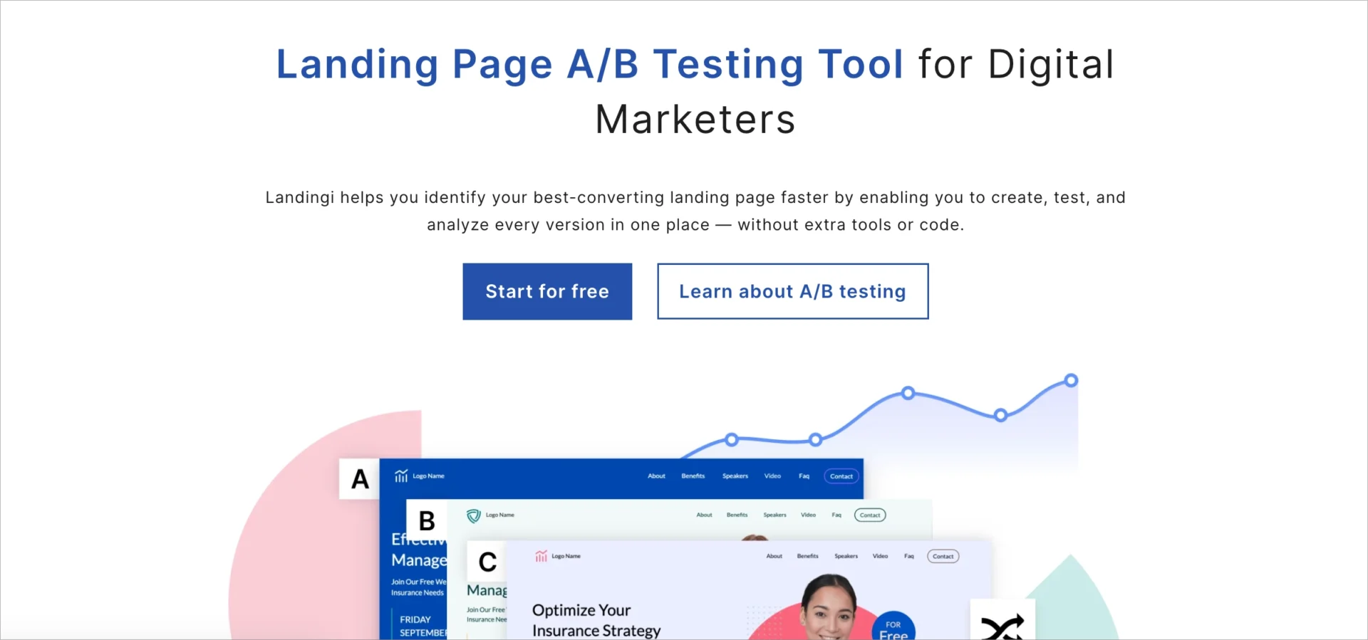 L'outil de création de landing pages Landingi avec tests A/B pour l'optimisation