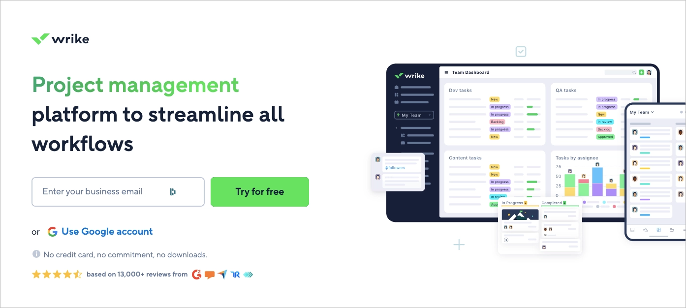 esempio di generazione di lead landing page