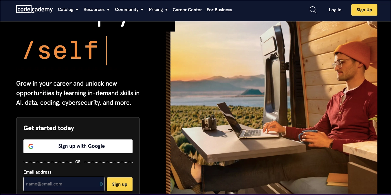 esempio di generazione di lead landing page