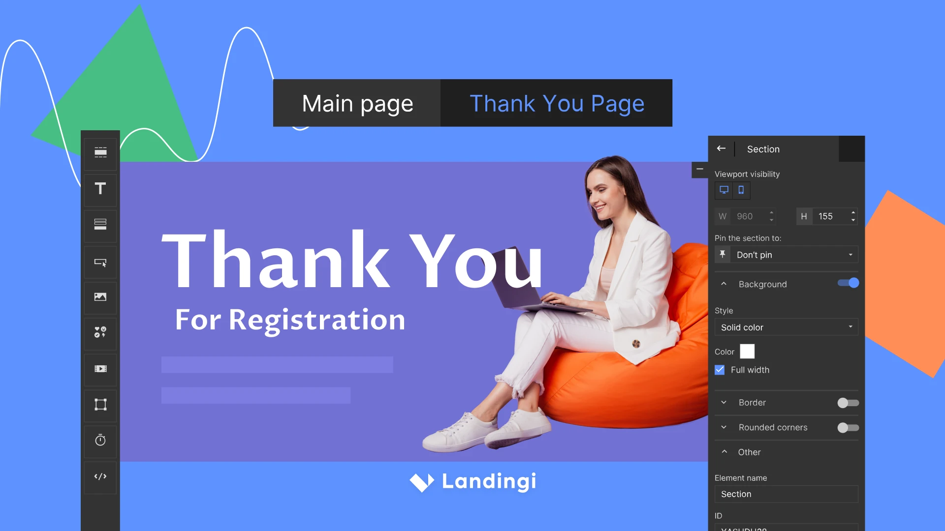 thank you landing pages