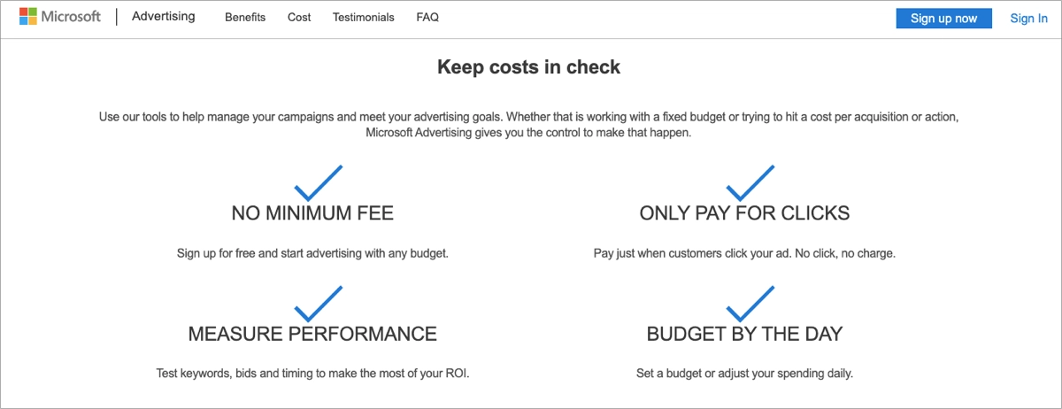 ad budget management with microsoft advertising