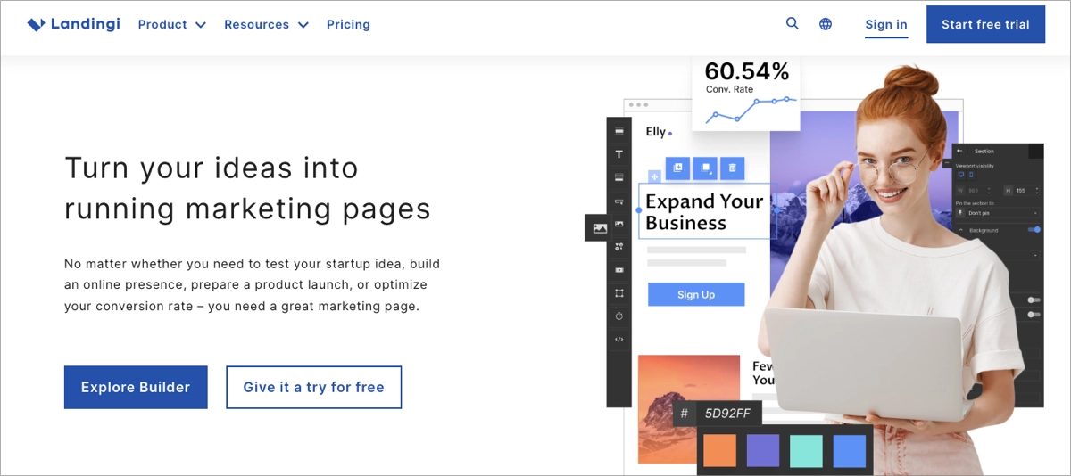 landing page platform for seo campaign and paid search ads