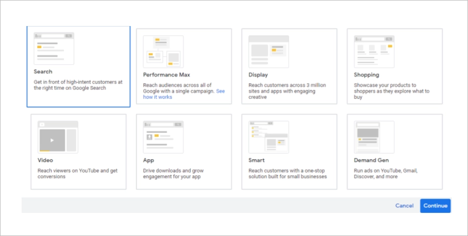 come creare una campagna in Google Ads