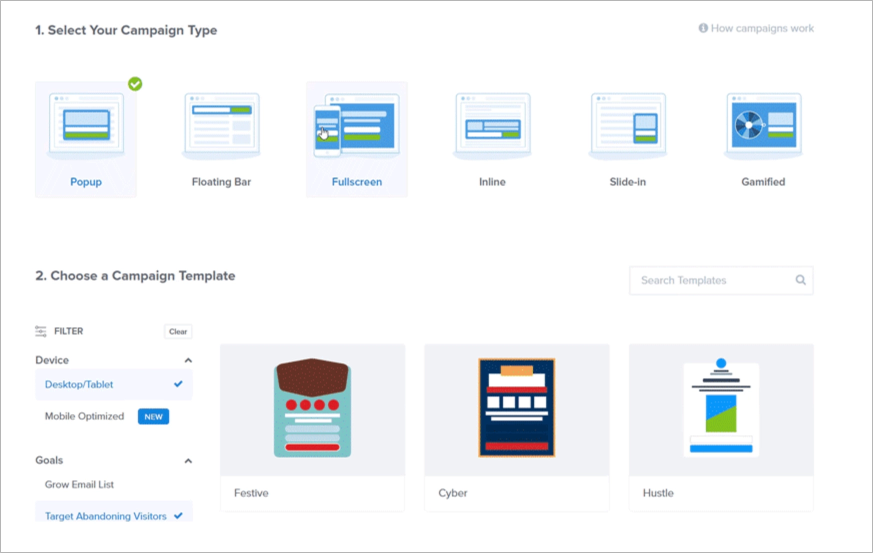 optinmonster lead generation platform and pop-up builder 