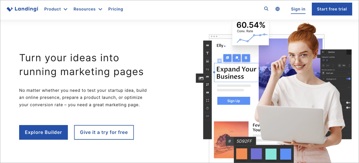 best landing page tool for local businesses